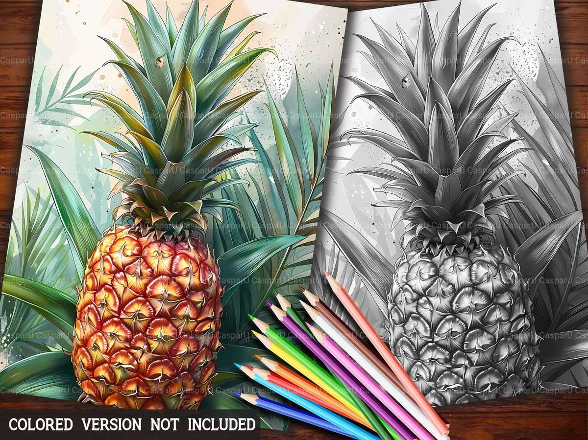 Pineapple Coloring Books - CraftNest - Digital Crafting and Art