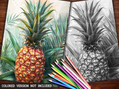 Pineapple Coloring Books - CraftNest - Digital Crafting and Art