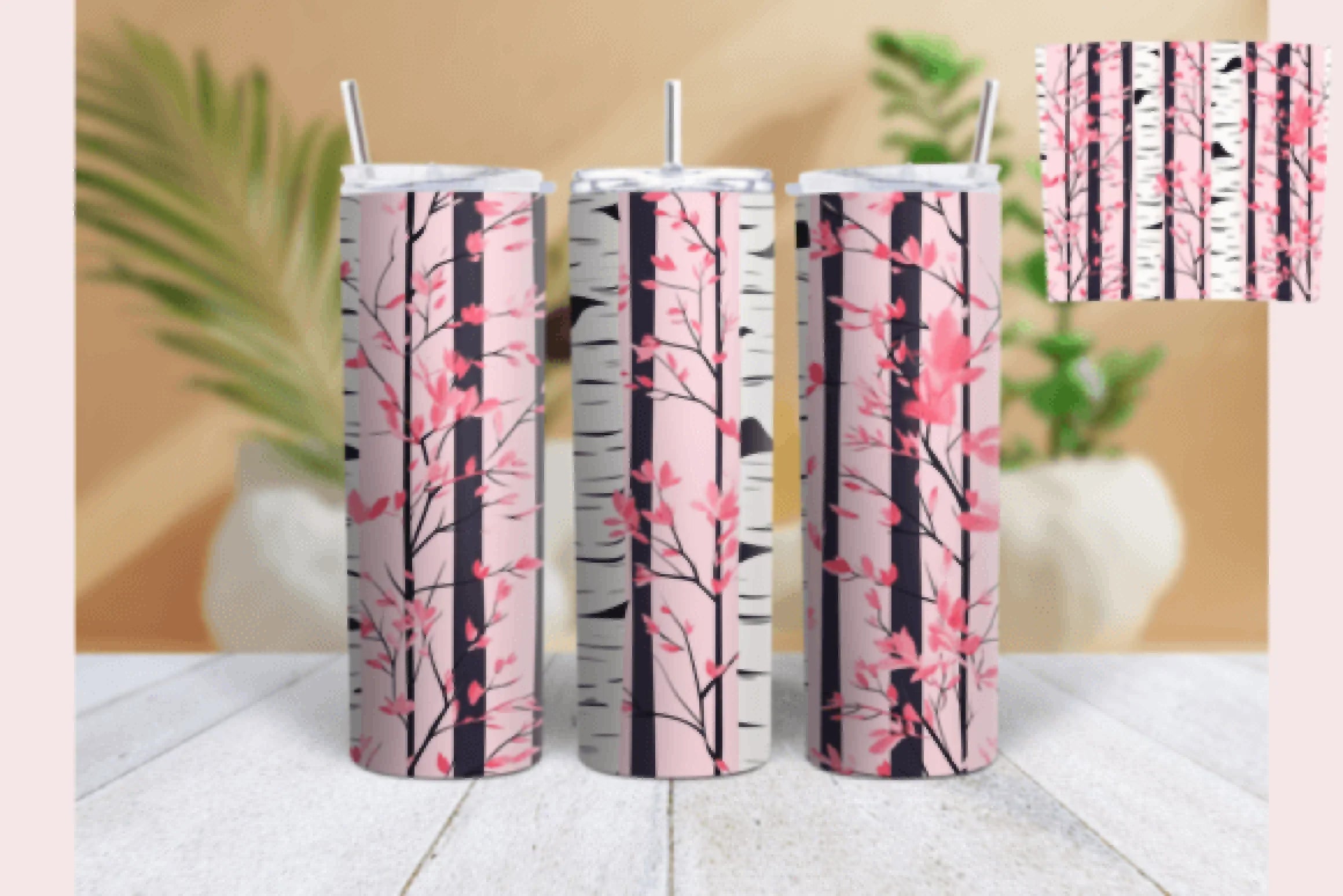 Birch Tree Valentine's Day Tumbler Wrap Bundle - CraftNest - Digital Crafting and Art