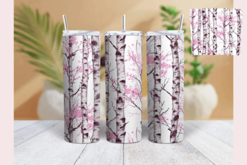 Birch Tree Valentine's Day Tumbler Wrap Bundle - CraftNest - Digital Crafting and Art