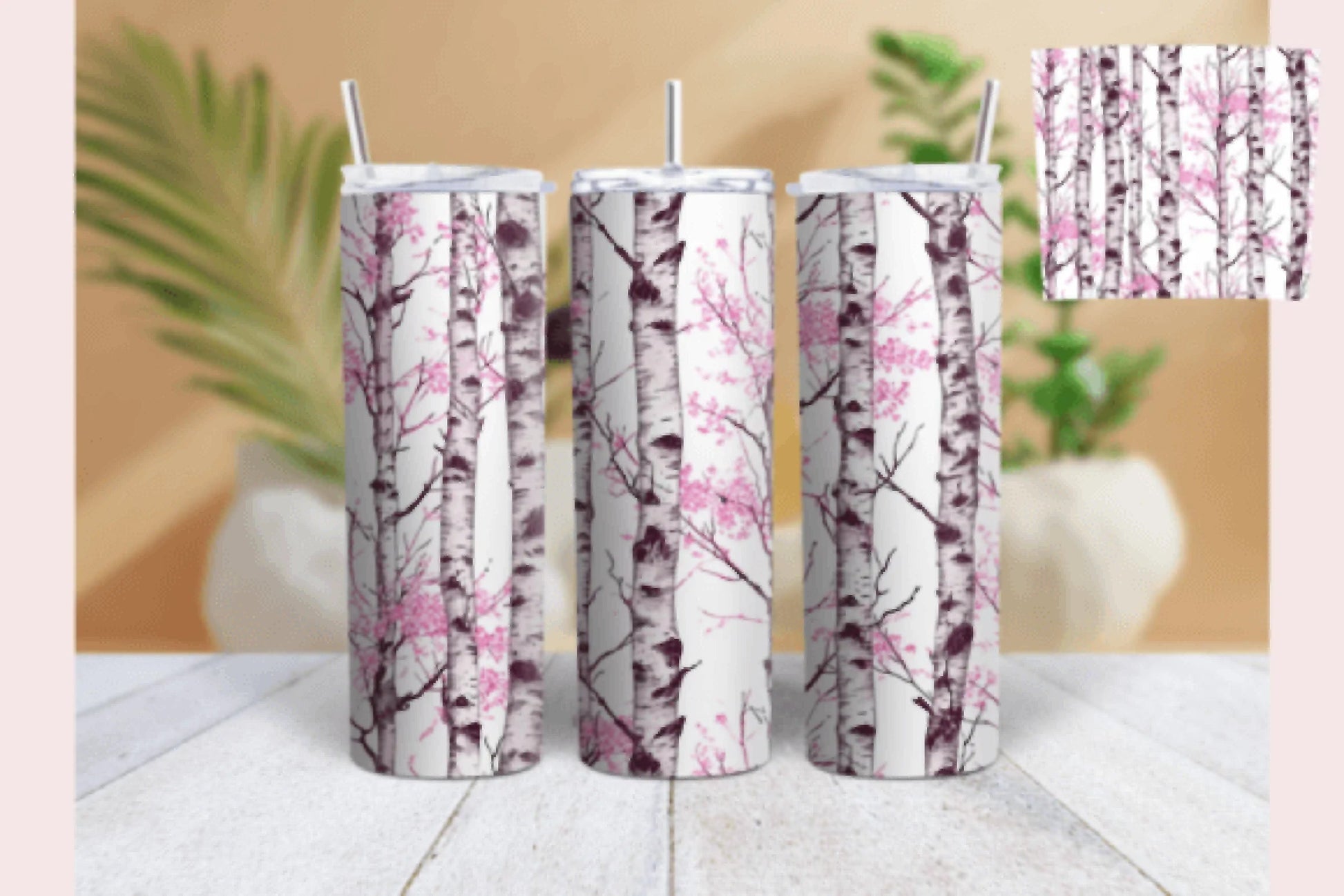 Birch Tree Valentine's Day Tumbler Wrap Bundle - CraftNest - Digital Crafting and Art