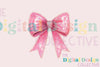 Pink Bow Valentine Clipart Bundle