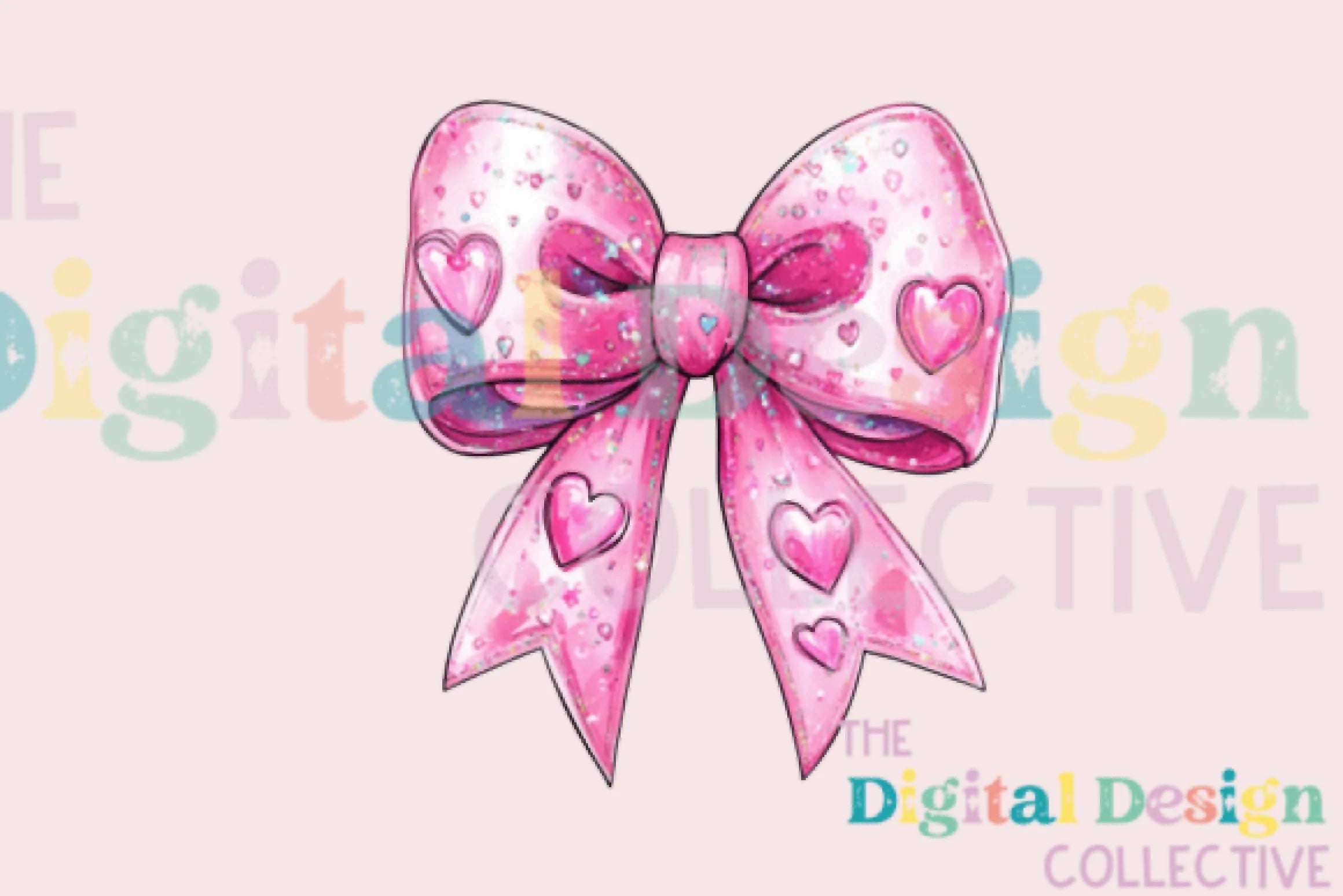Pink Bow Valentine Clipart Bundle - CraftNest - Digital Crafting and Art