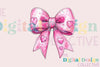 Pink Bow Valentine Clipart Bundle