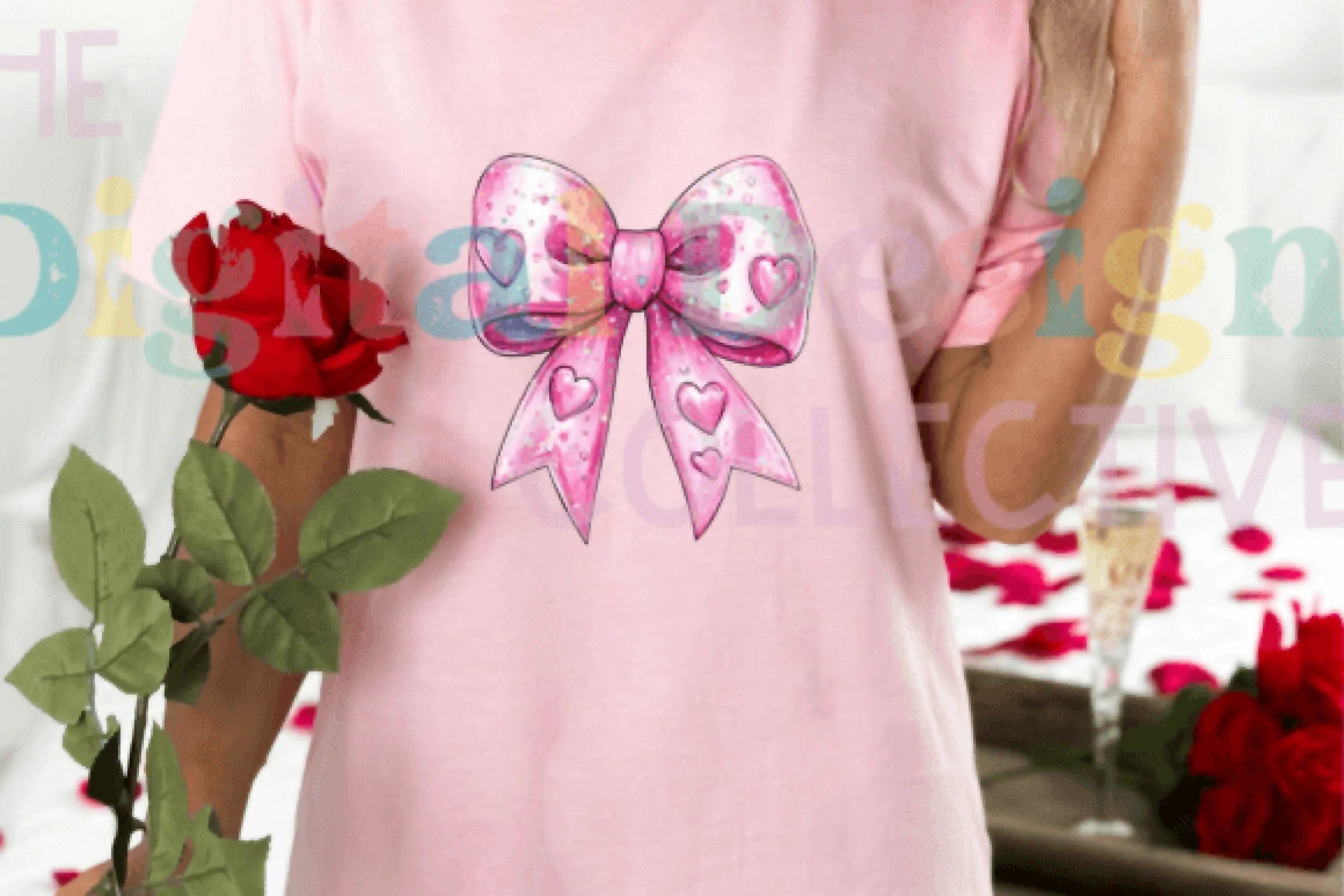 Pink Bow Valentine Clipart Bundle - CraftNest - Digital Crafting and Art