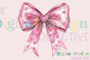 Pink Bow Valentine Clipart Bundle