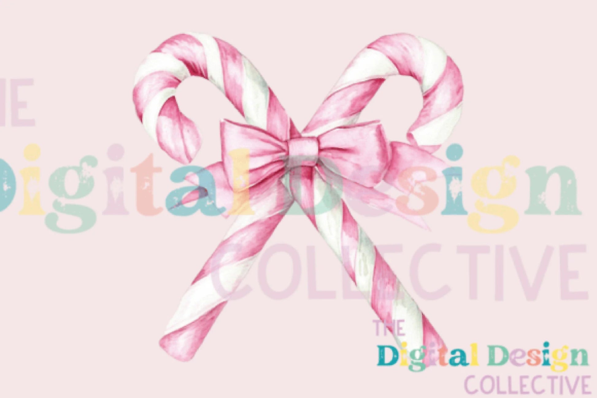 Pink Candy Cane Coquette Bow Christmas Decor Clipart Bundle - CraftNest - Digital Crafting and Art