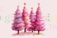 Pink Christmas T-Shirt Design Clipart Bundle - CraftNest - Digital Crafting and Art