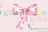 Pink Cow Print Coquette Bow Clipart Bundle