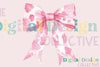 Pink Cow Print Coquette Bow Clipart Bundle