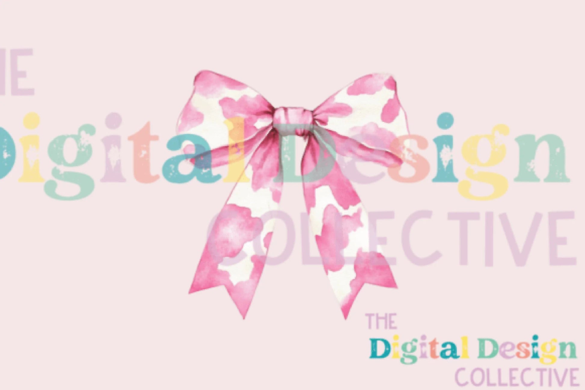 Pink Cow Print Coquette Bow Clipart Bundle - CraftNest - Digital Crafting and Art