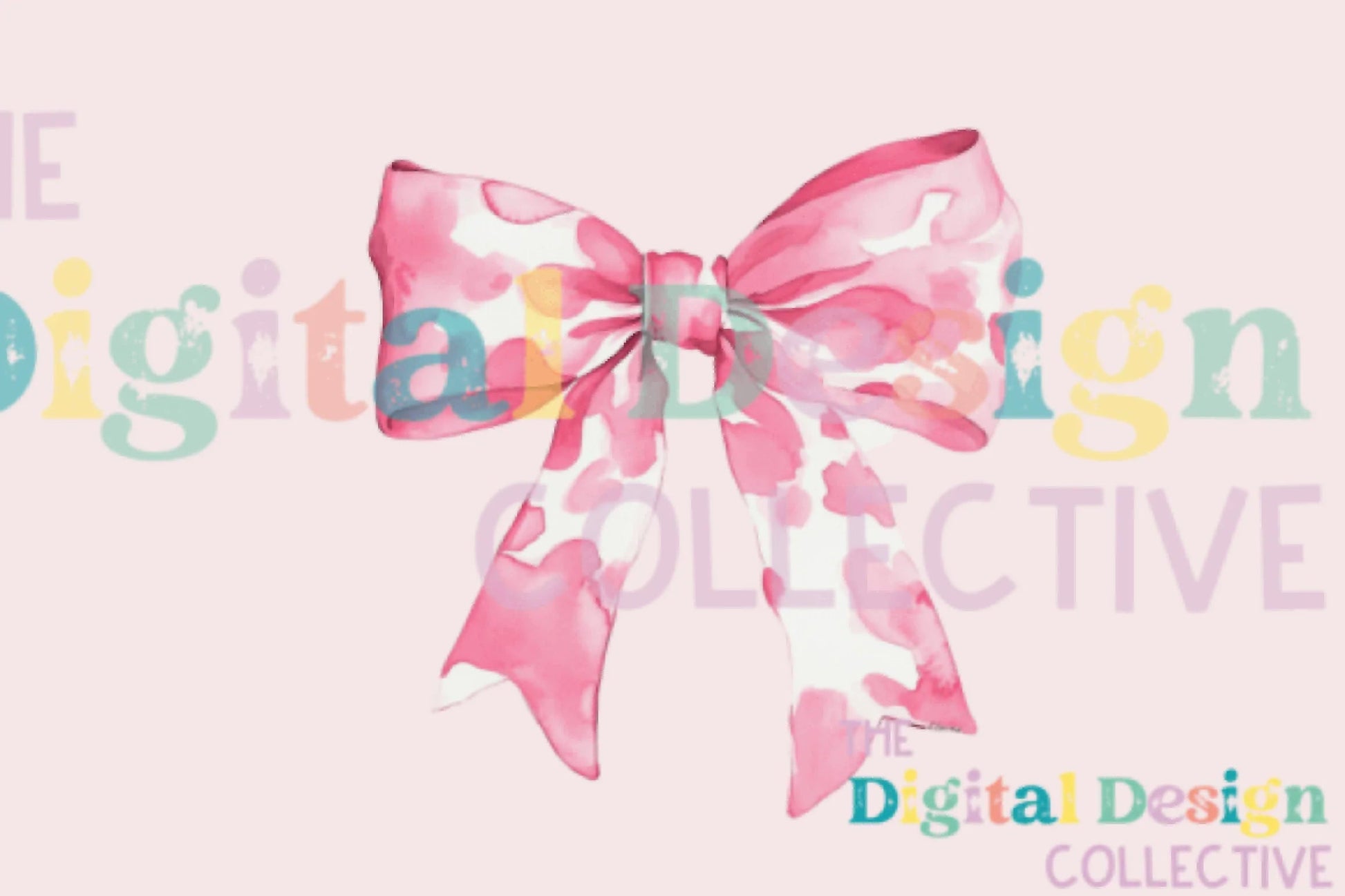 Pink Cow Print Coquette Bow Clipart Bundle - CraftNest - Digital Crafting and Art
