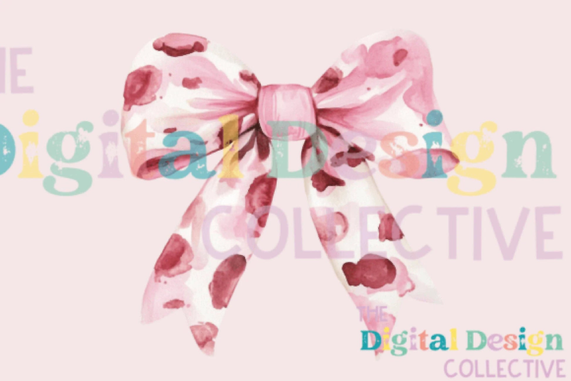 Pink Cow Print Coquette Bow Clipart Bundle - CraftNest - Digital Crafting and Art