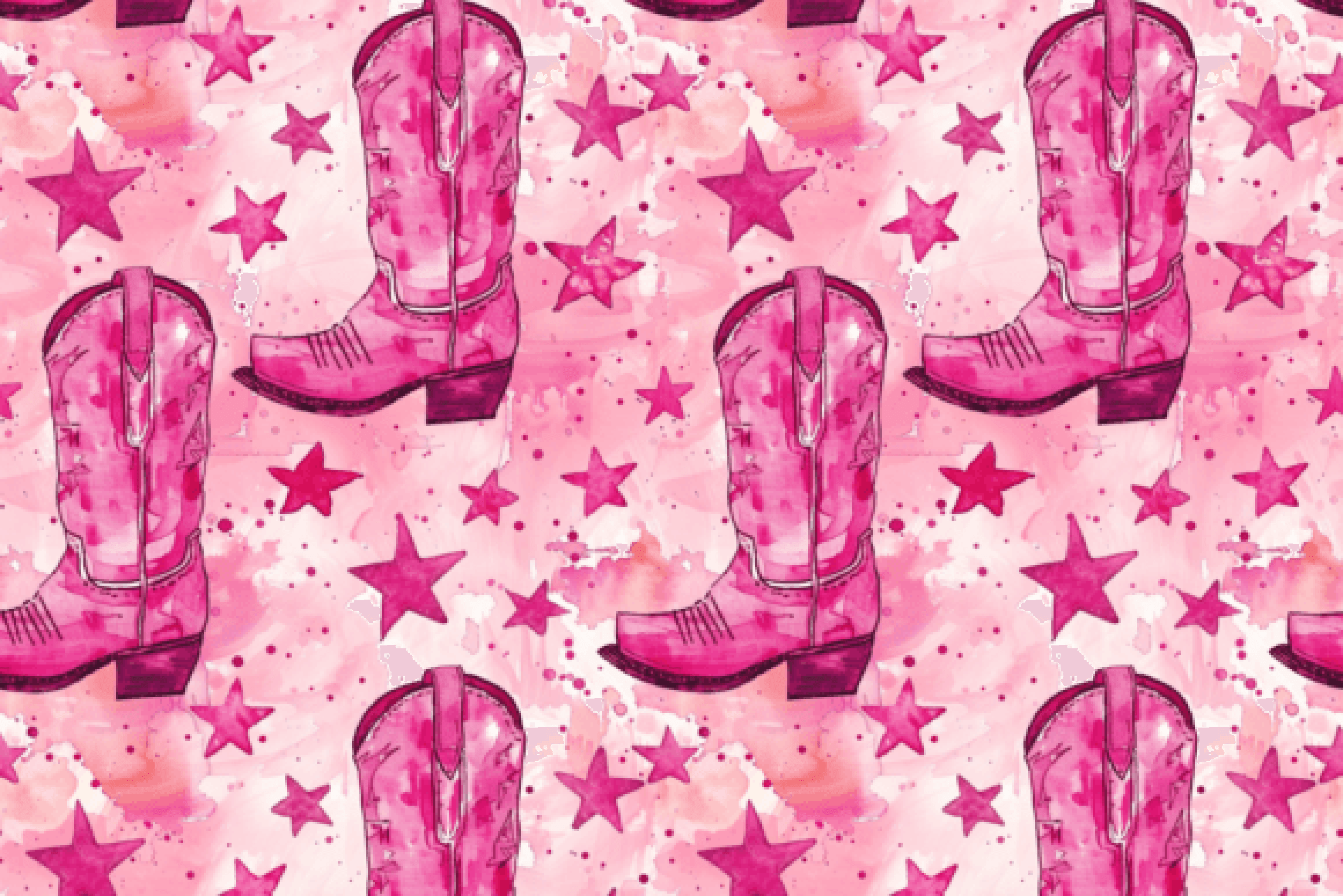 Pink Cowboy Boots Seamless Digital Paper - CraftNest - Digital Crafting and Art