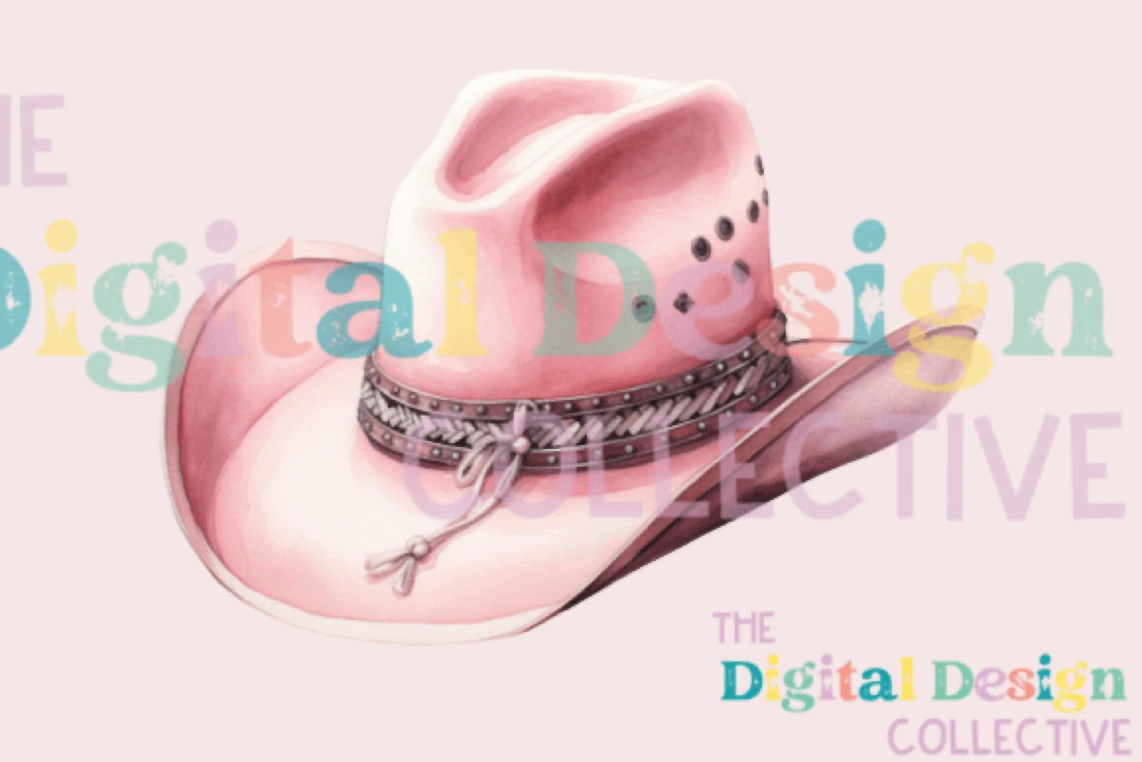 Stylish Pink Cowboy Hat Clipart Bundle - CraftNest - Digital Crafting and Art