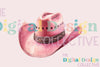 Stylish Pink Cowboy Hat Clipart Bundle