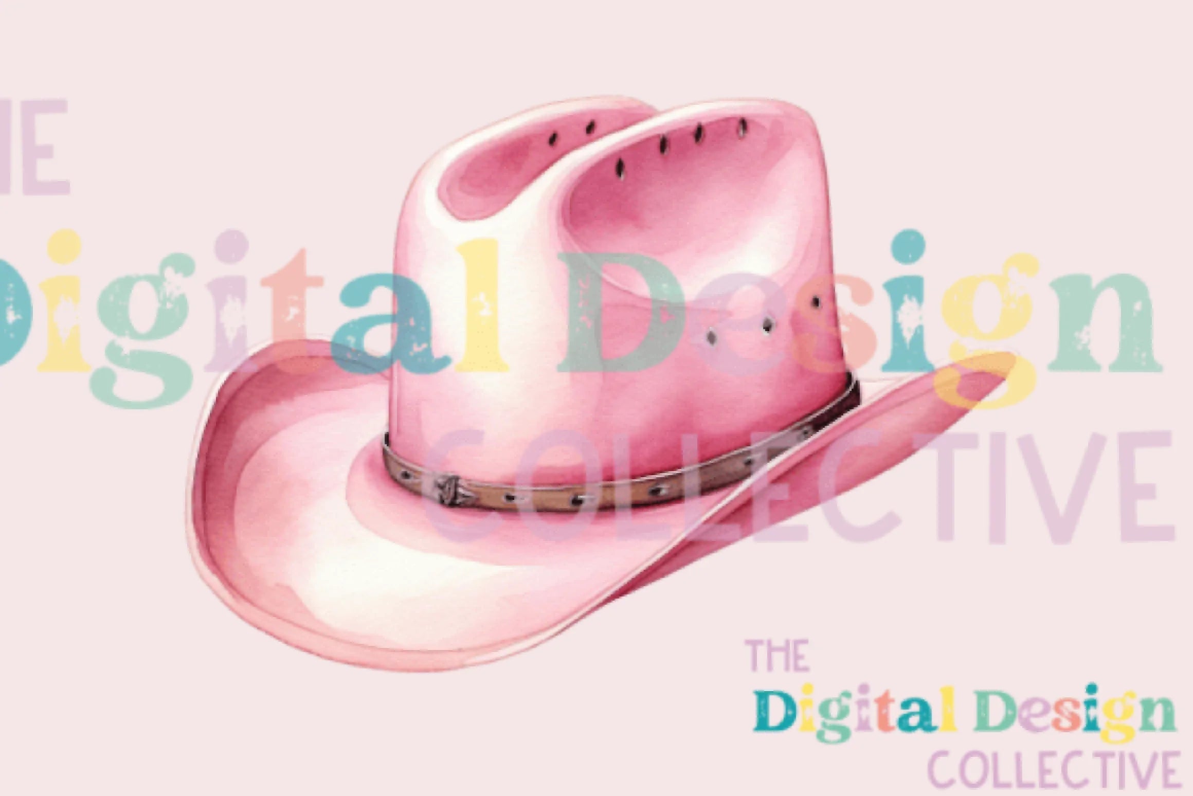 Stylish Pink Cowboy Hat Clipart Bundle - CraftNest - Digital Crafting and Art