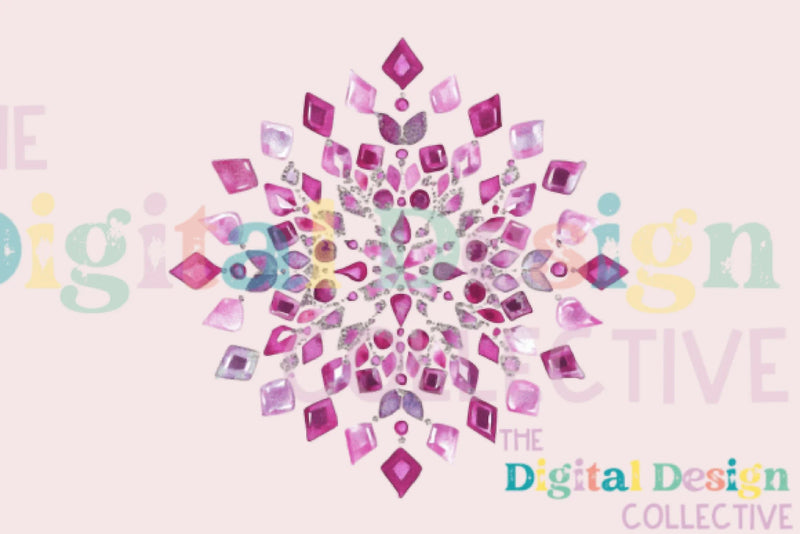 Pink Disco Snowflake Clipart Bundle - CraftNest - Digital Crafting and Art