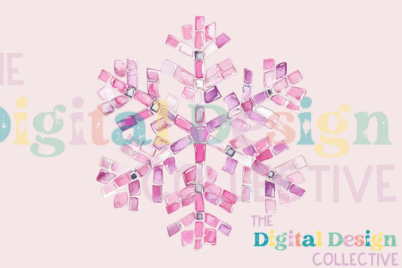 Pink Disco Snowflake Clipart Bundle - CraftNest - Digital Crafting and Art