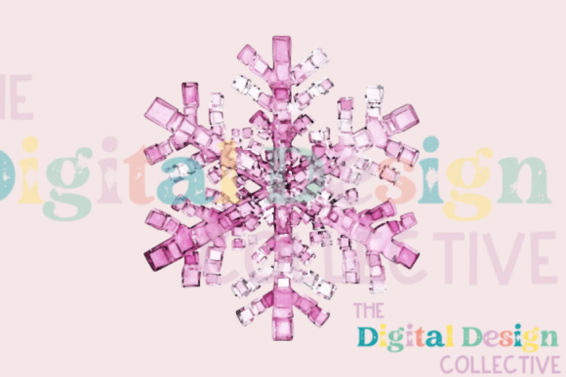 Pink Disco Snowflake Clipart Bundle - CraftNest - Digital Crafting and Art