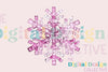 Pink Disco Snowflake Clipart Bundle