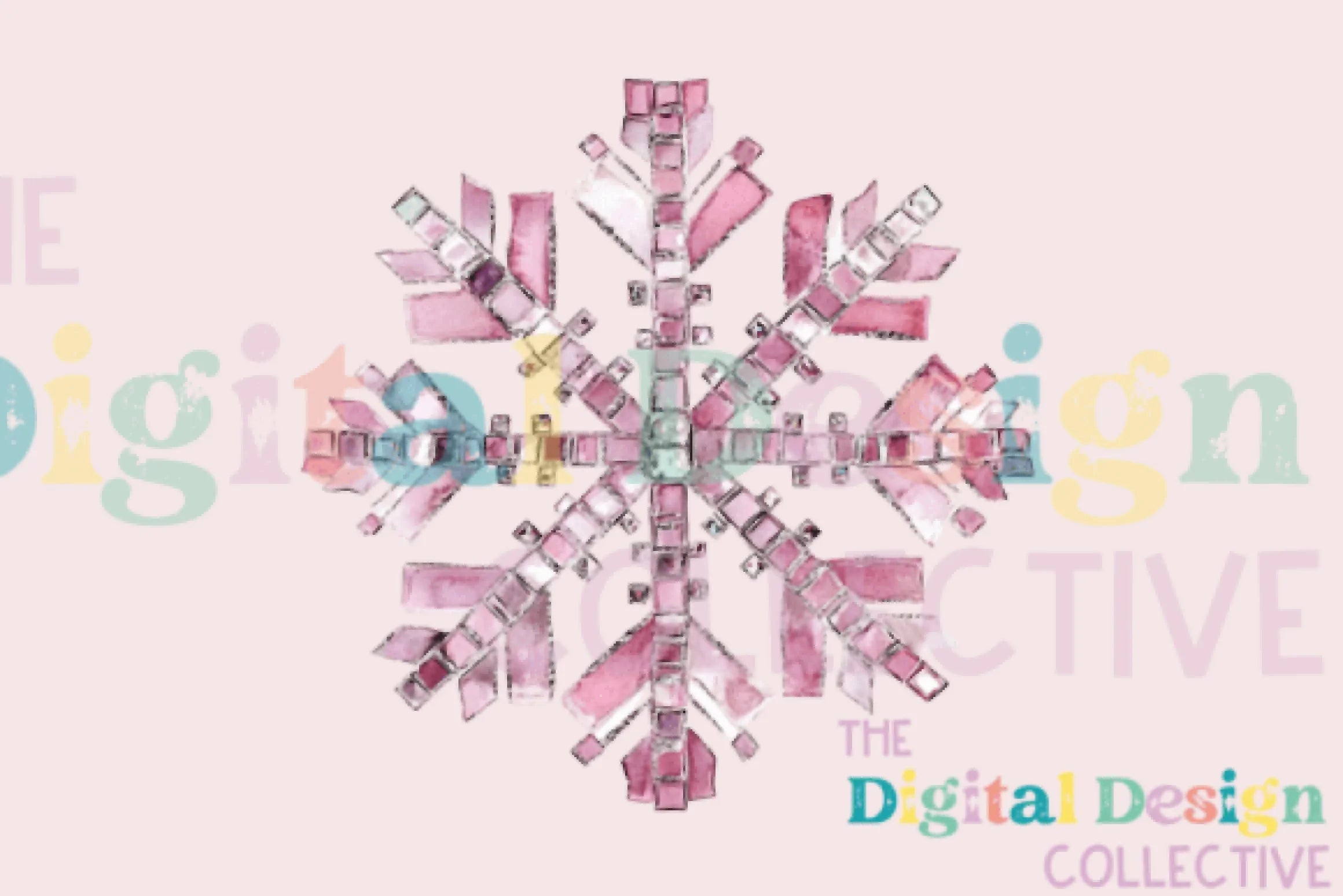 Pink Disco Snowflake Clipart Bundle - CraftNest - Digital Crafting and Art