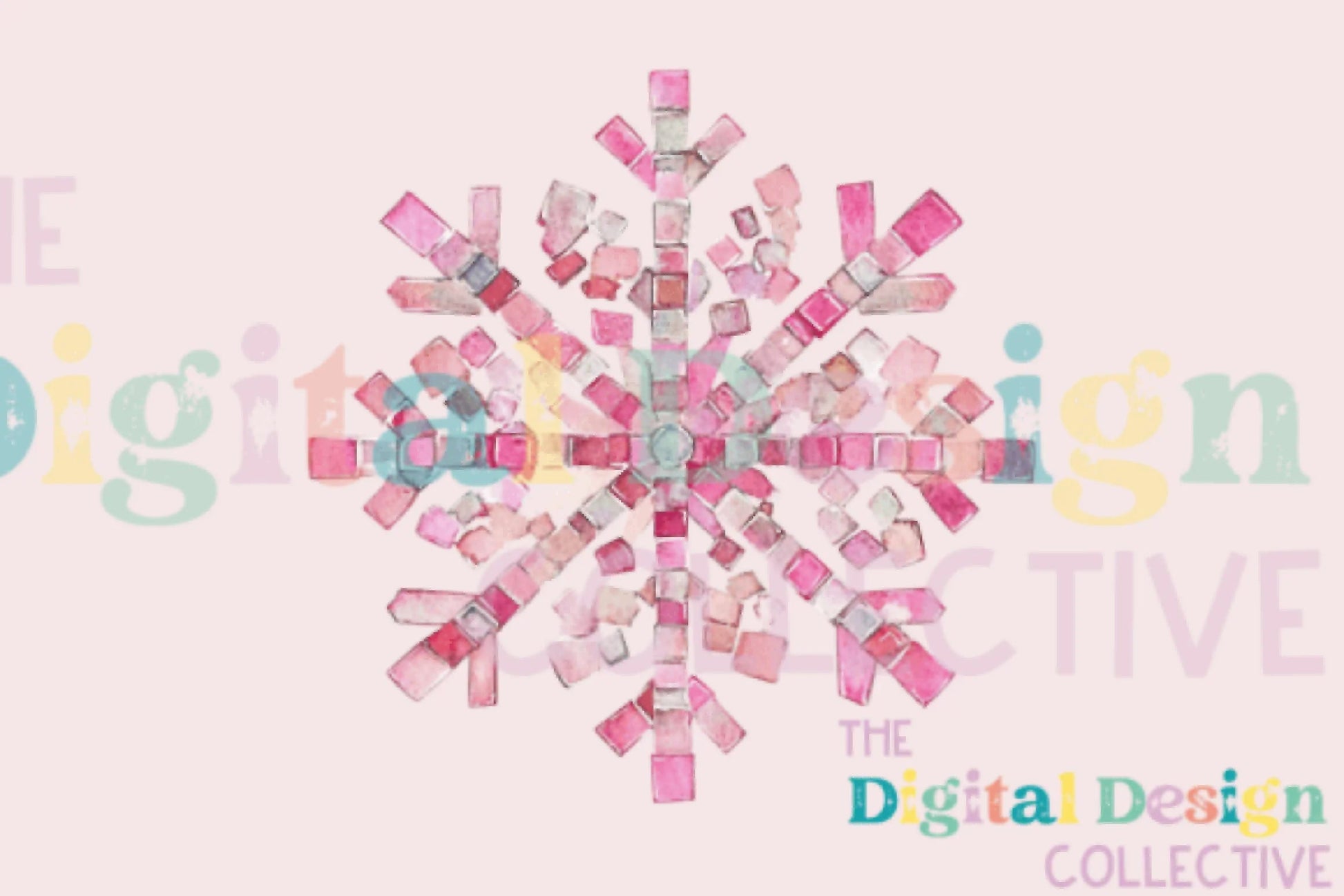 Pink Disco Snowflake Clipart Bundle - CraftNest - Digital Crafting and Art