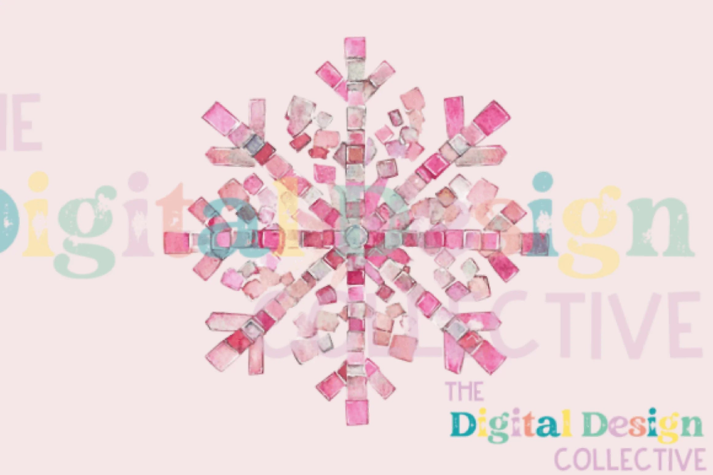 Pink Disco Snowflake Clipart Bundle - CraftNest - Digital Crafting and Art