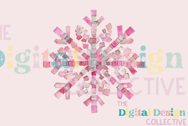Pink Disco Snowflake Clipart Bundle - CraftNest - Digital Crafting and Art