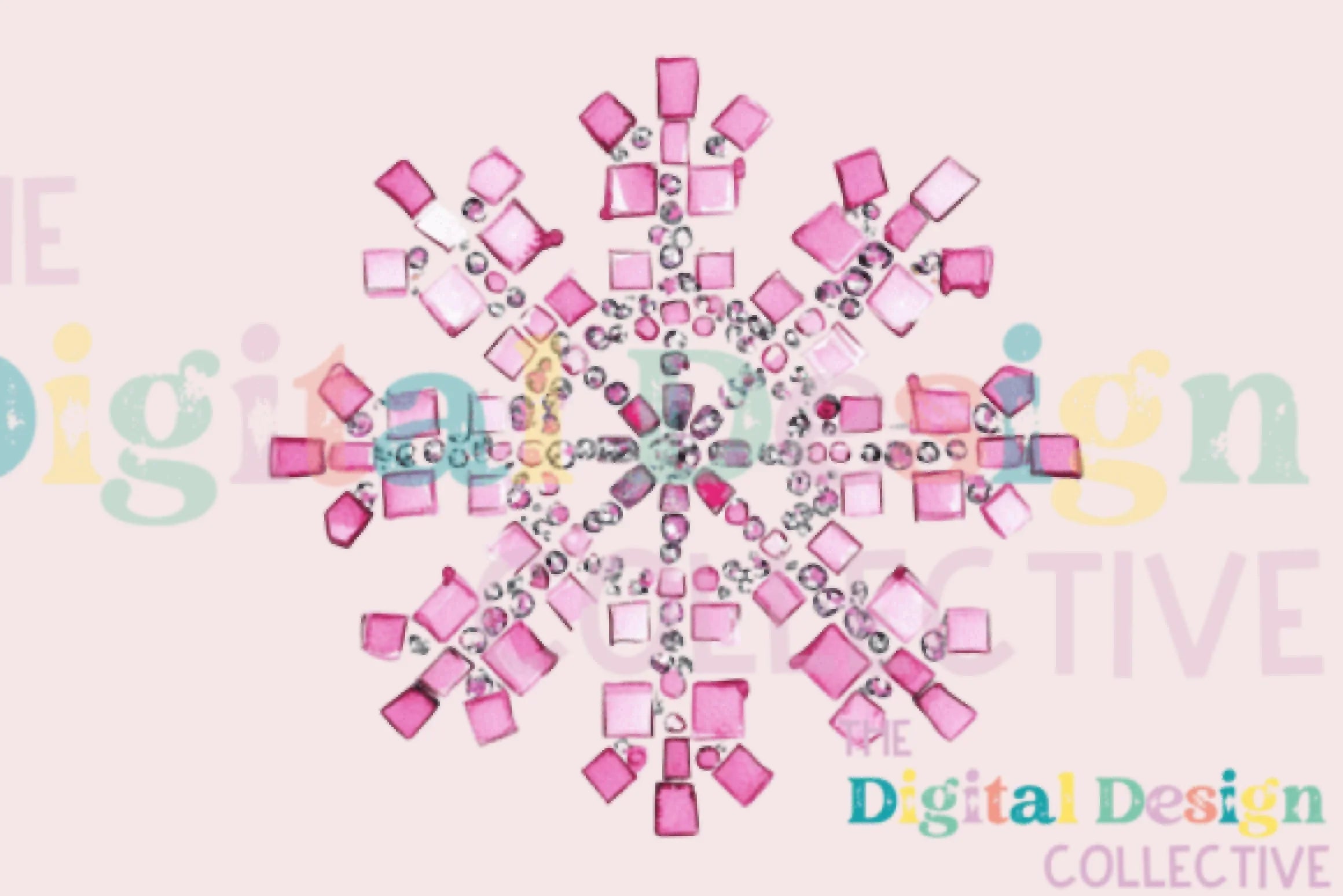 Pink Disco Snowflake Clipart Bundle - CraftNest - Digital Crafting and Art
