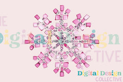 Pink Disco Snowflake Clipart Bundle - CraftNest - Digital Crafting and Art