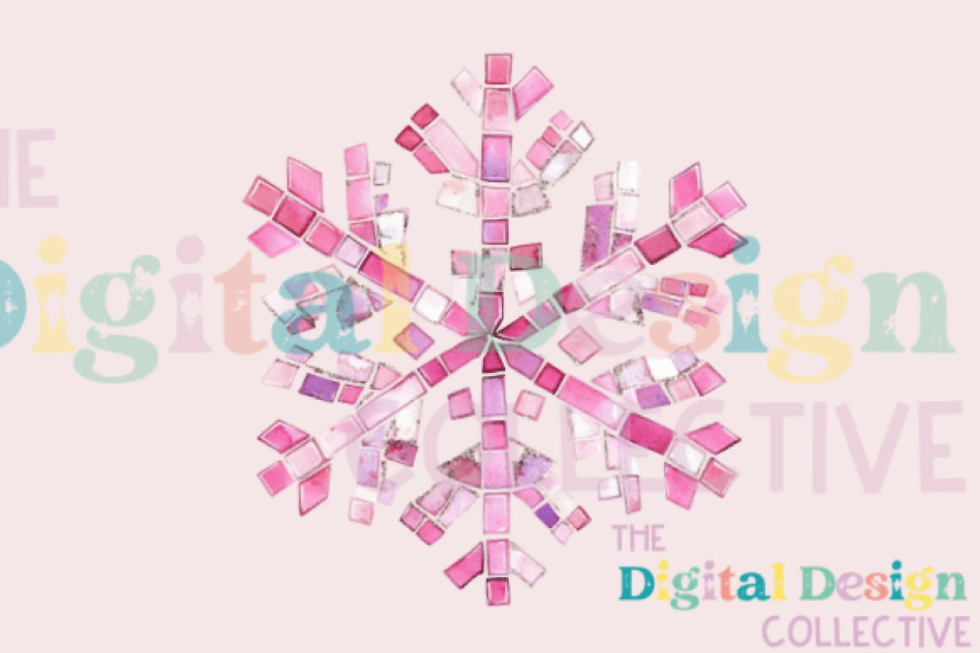 Pink Disco Snowflake Clipart Bundle - CraftNest - Digital Crafting and Art