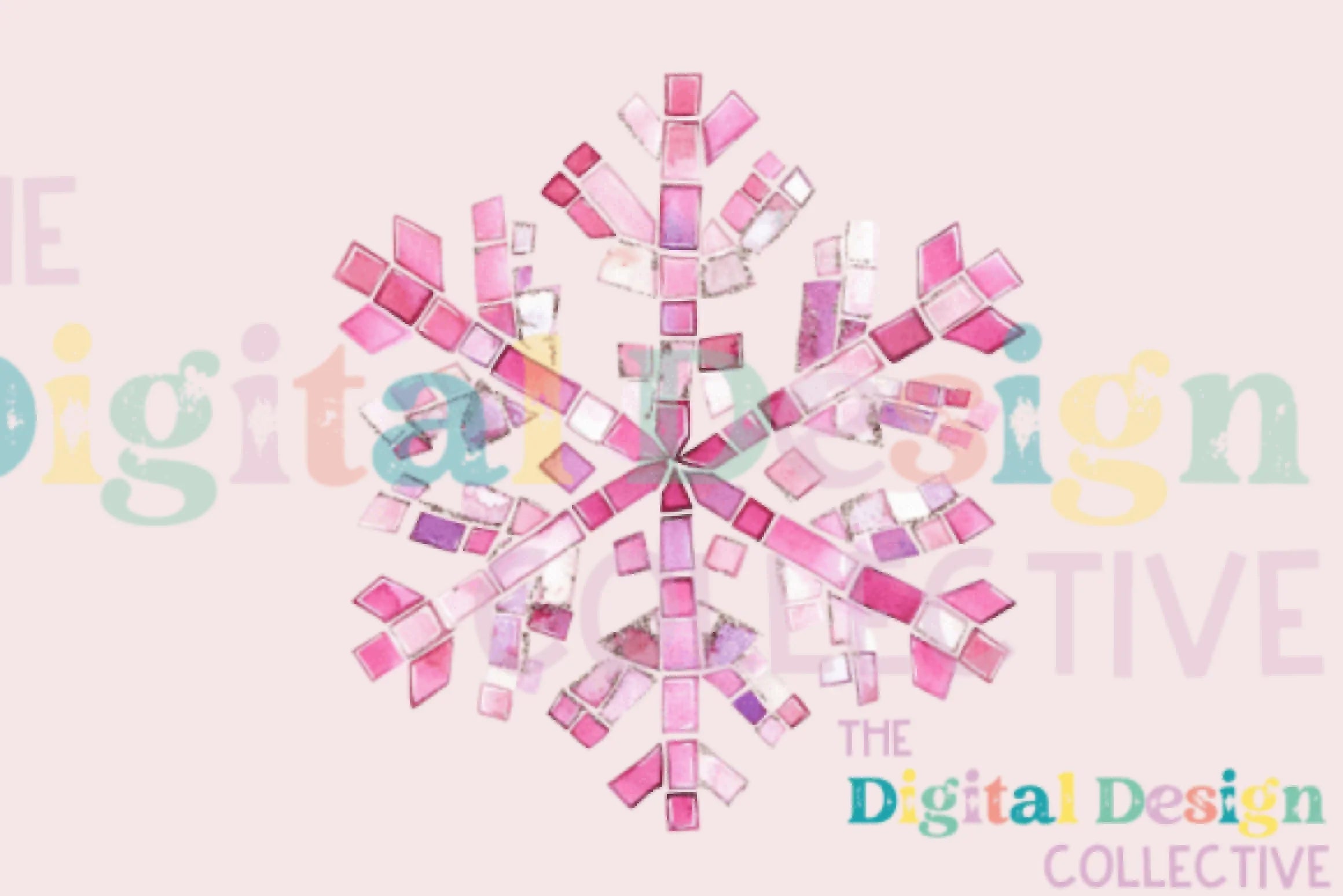 Pink Disco Snowflake Clipart Bundle - CraftNest - Digital Crafting and Art