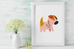 Pink Dog Clipart Bundle - CraftNest - Digital Crafting and Art
