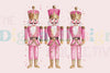 Pink Glitter Nutcracker Friends Clipart Bundle
