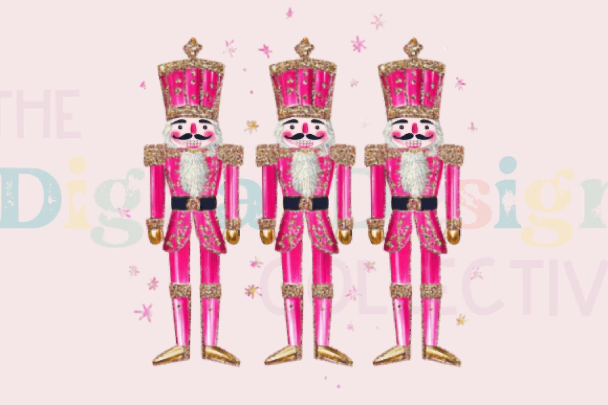 Pink Glitter Nutcracker Friends Clipart Bundle - CraftNest - Digital Crafting and Art