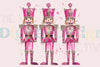 Pink Glitter Nutcracker Friends Clipart Bundle