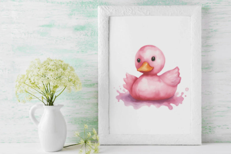 Pink Rubber Ducky Clipart Bundle - CraftNest - Digital Crafting and Art