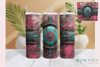 Stylish Pink Teal Western Tumbler Wrap Bundle
