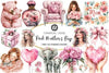 Pink Mother's Day Clipart Bundle