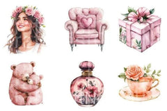 Pink Mother's Day Clipart Bundle - CraftNest - Digital Crafting and Art