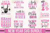 Pink New Year SVG Bundle