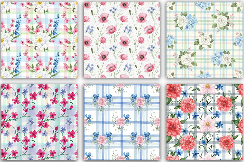 Pink Peonies Seamless Pattern Digital Paper - CraftNest - Digital Crafting and Art