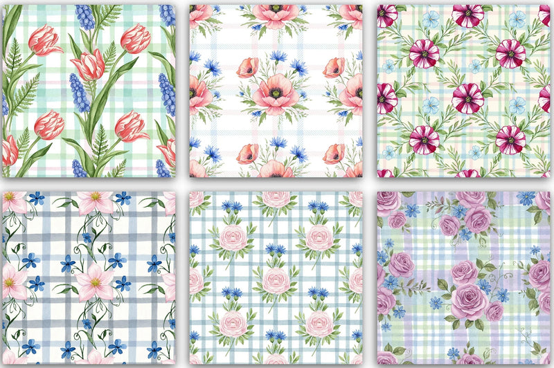 Pink Peonies Seamless Pattern Digital Paper - CraftNest - Digital Crafting and Art