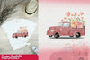 Pink Truck with Flowers and Love Clipart Bundle