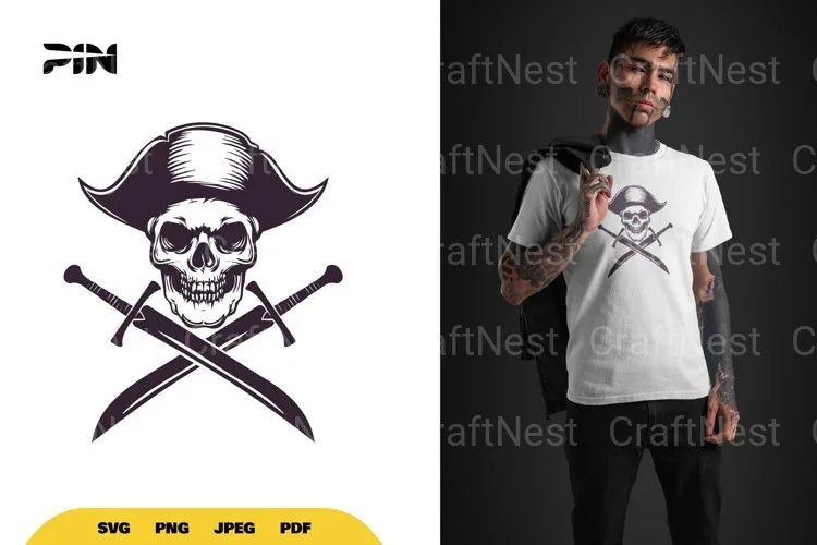 Pirate Skull SVG Bundle - CraftNest - Digital Crafting and Art