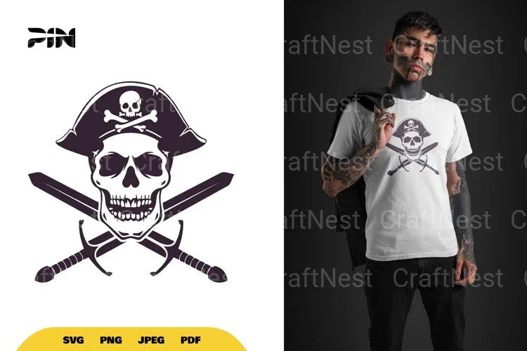 Pirate Skull SVG Bundle - CraftNest - Digital Crafting and Art