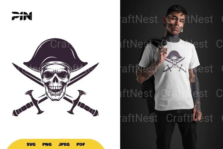 Pirate Skull SVG Bundle - CraftNest - Digital Crafting and Art