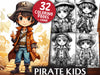 Pirate Kids Coloring Books