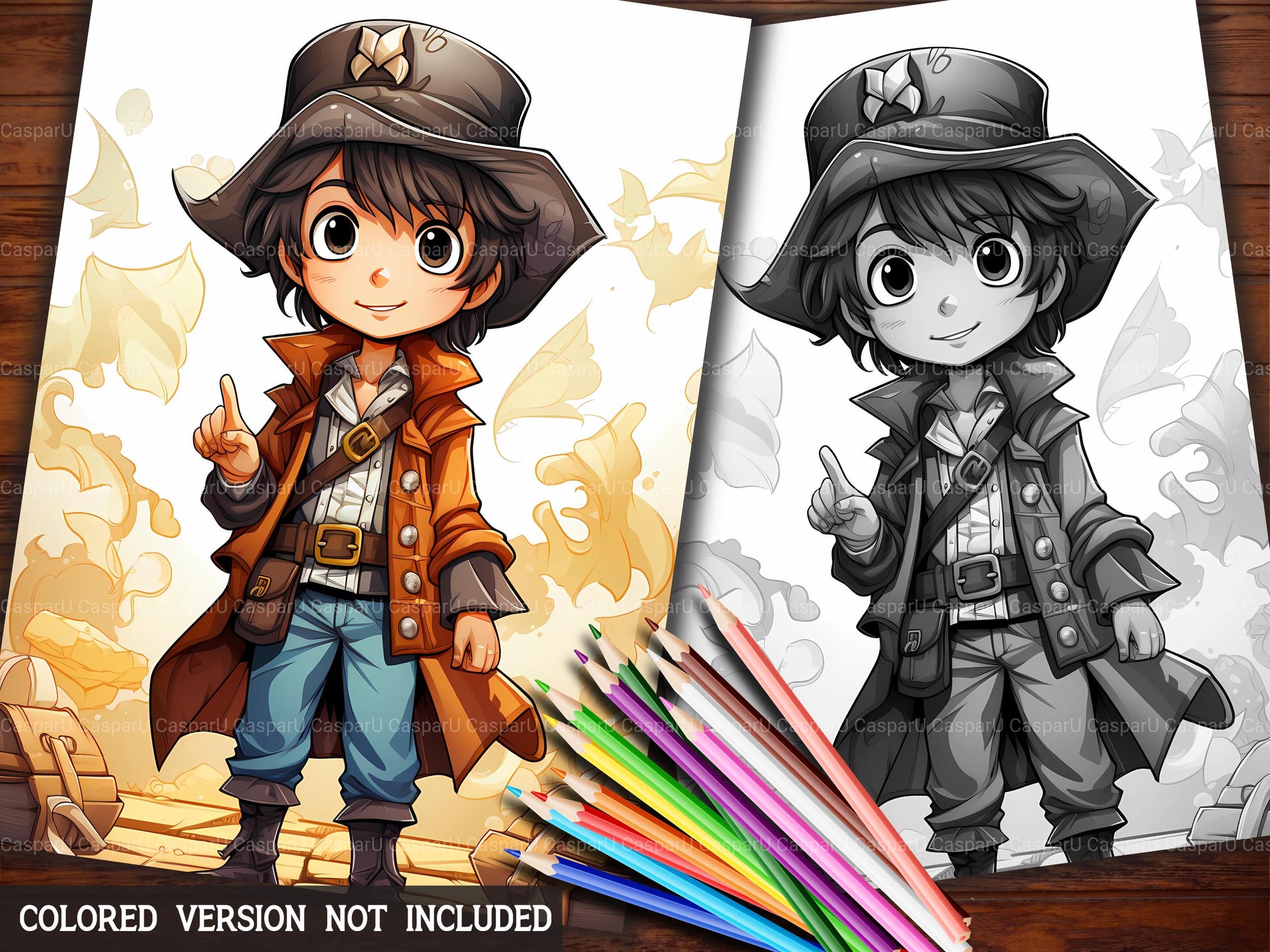 Pirate Kids Coloring Books - CraftNest